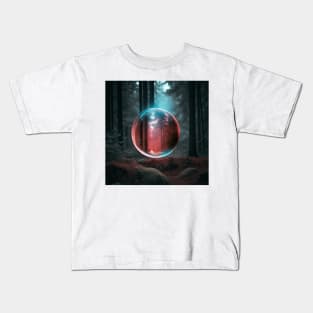 Crimson Forest Sphere Kids T-Shirt